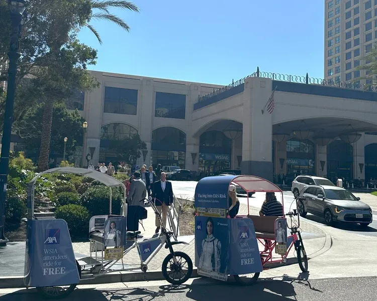 Branded pedicab advertising campaign in San Diego